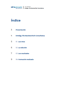 Previsualizacin de la pgina 1 del eBook Conoce el caso de xito de Entelgy